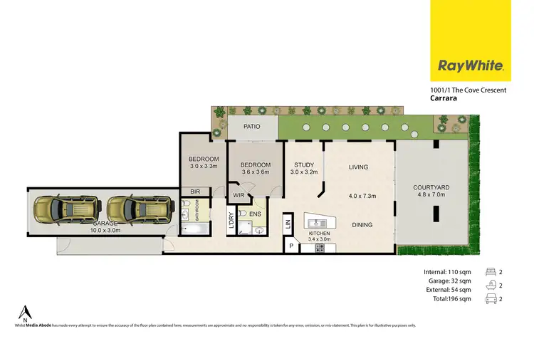 Floorplan of Homely house listing, 1001/1 The Cove Crescent, Carrara QLD 4211