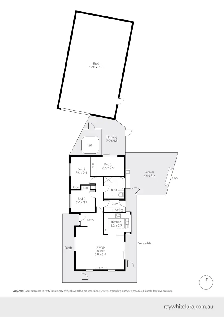 Floorplan of Homely house listing, 63 Cameron Crescent, Lara VIC 3212
