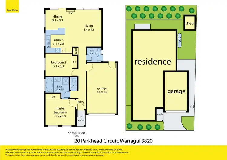 Floorplan of Homely unit listing, 20 Parkhead Circuit, Warragul VIC 3820