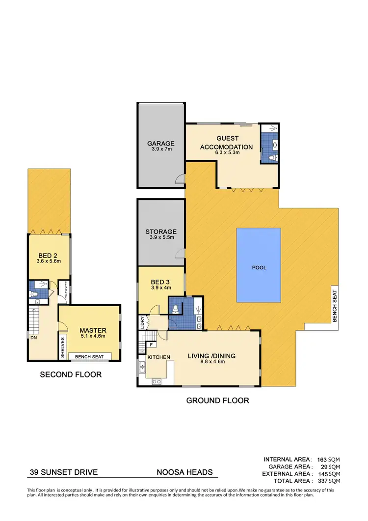 Floorplan of Homely house listing, 39 Sunset Drive, Noosa Heads QLD 4567