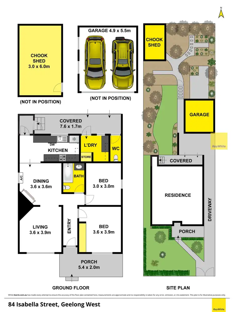 Floorplan of Homely house listing, 84 Isabella Street, Geelong West VIC 3218