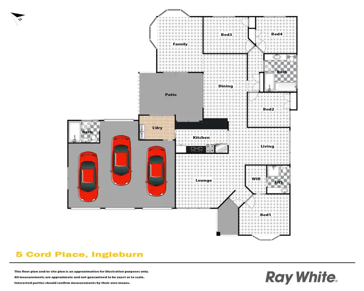 Floorplan of Homely house listing, 5 Cord Place, Ingleburn NSW 2565