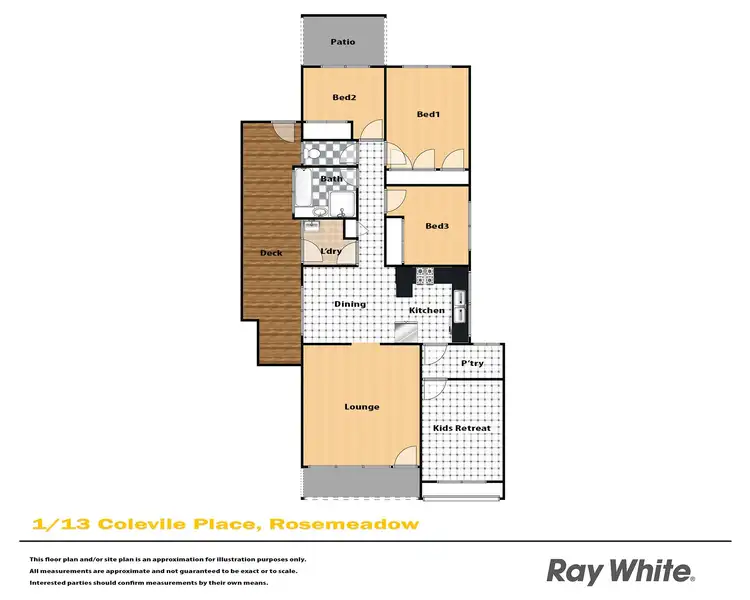 Floorplan of Homely house listing, 1/13 Colevile Place, Rosemeadow NSW 2560