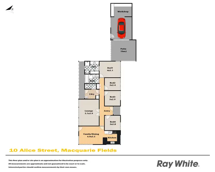 Floorplan of Homely house listing, 10 Alice Street, Macquarie Fields NSW 2564