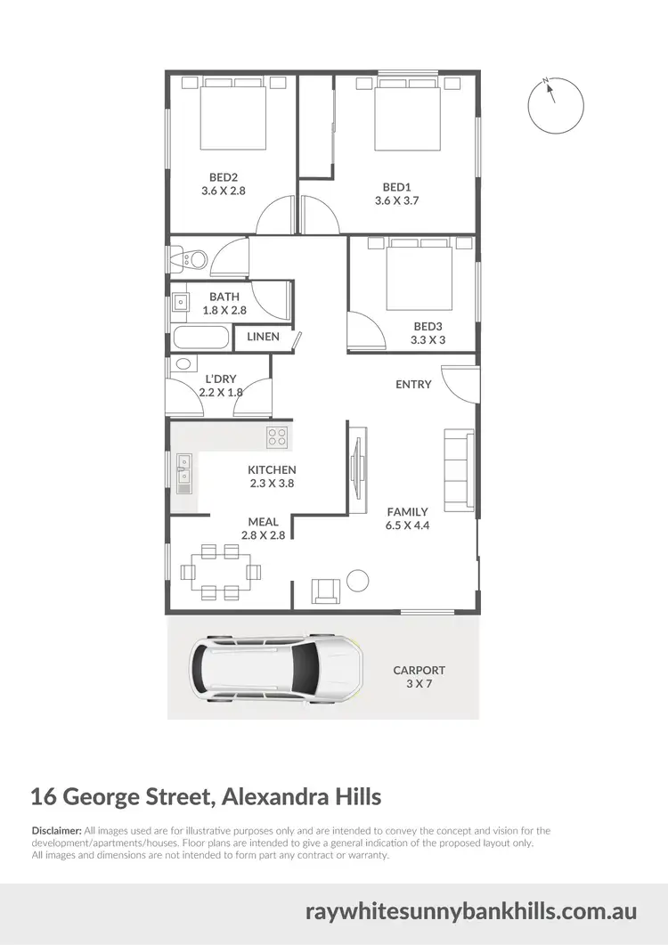 Floorplan of Homely house listing, 16 George Street, Alexandra Hills QLD 4161