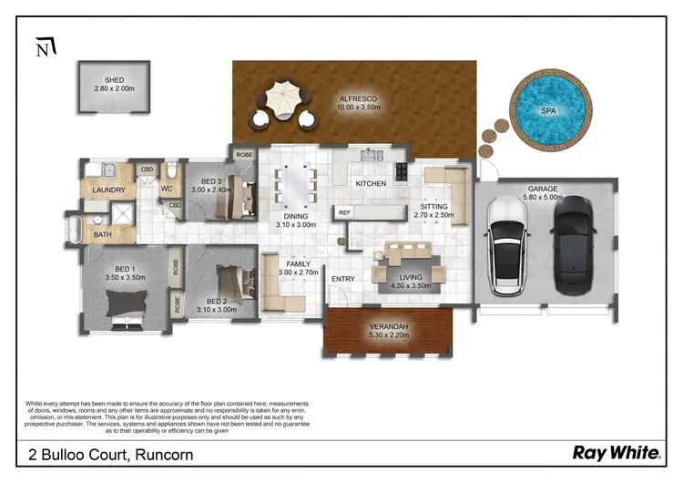 Floorplan of Homely house listing, 2 Bulloo Court, Runcorn QLD 4113
