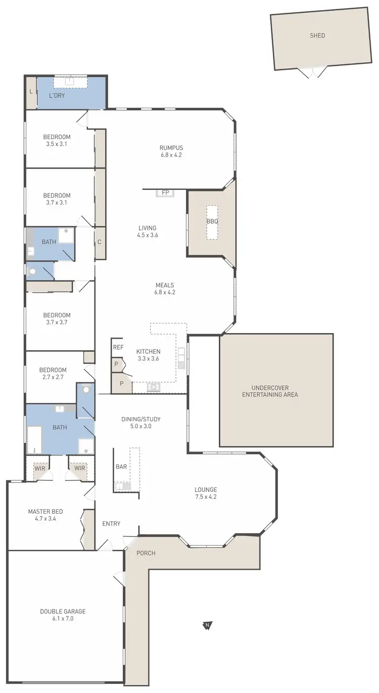 Floorplan of Homely house listing, 115 Wattle Avenue, Werribee VIC 3030