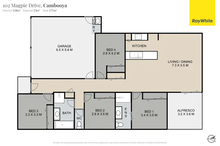 Floorplan of Homely house listing, 102 Magpie Drive, Cambooya QLD 4358