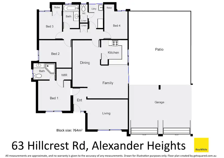Floorplan of Homely house listing, 63 Hillcrest Road, Alexander Heights WA 6064