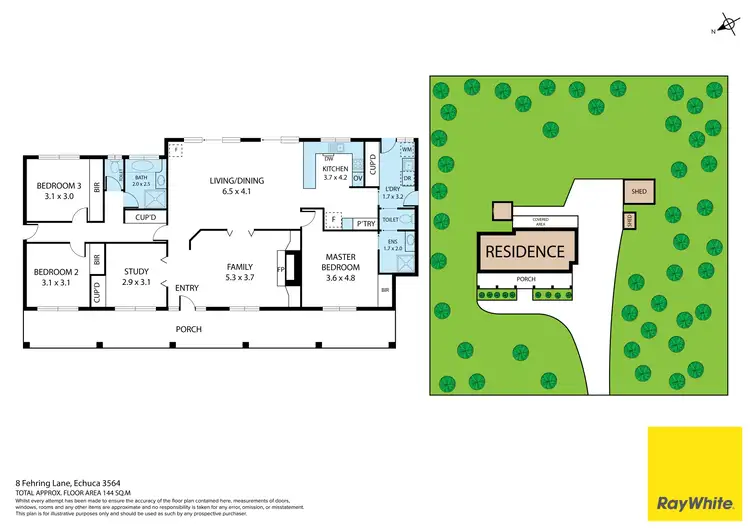 Floorplan of Homely house listing, 8 Fehring Lane, Echuca VIC 3564