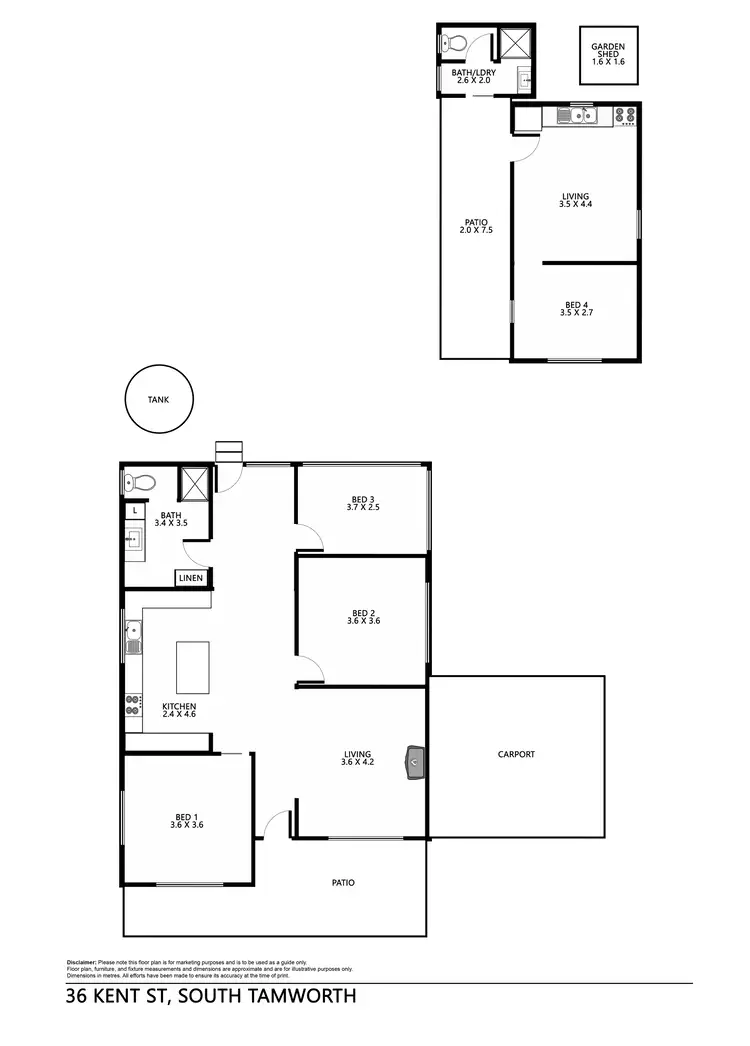 Floorplan of Homely house listing, 36 Kent Street, Tamworth NSW 2340