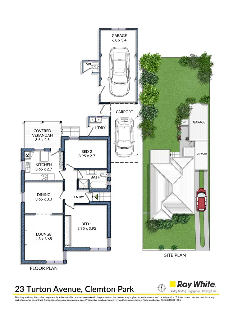 Floorplan of Homely house listing, 23 Turton Avenue, Clemton Park NSW 2206
