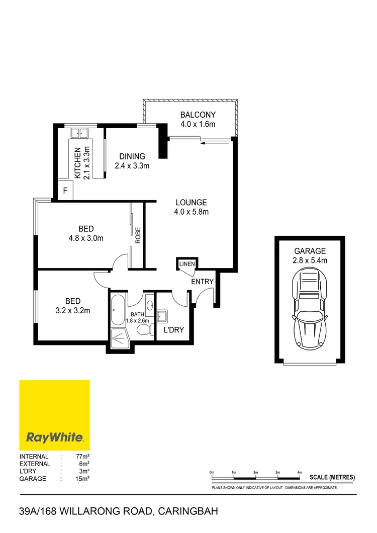 Floorplan of Homely apartment listing, 39A/168-172 Willarong Road, Caringbah NSW 2229