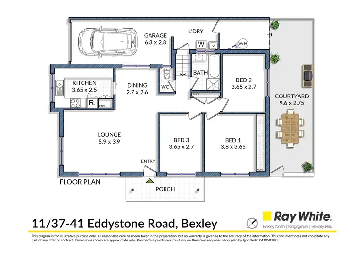 Floorplan of Homely villa listing, 11/37-41 Eddystone Road, Bexley NSW 2207