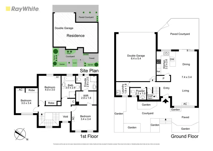 Floorplan of Homely townhouse listing, 1/18 Tulloch Grove, Glen Waverley VIC 3150