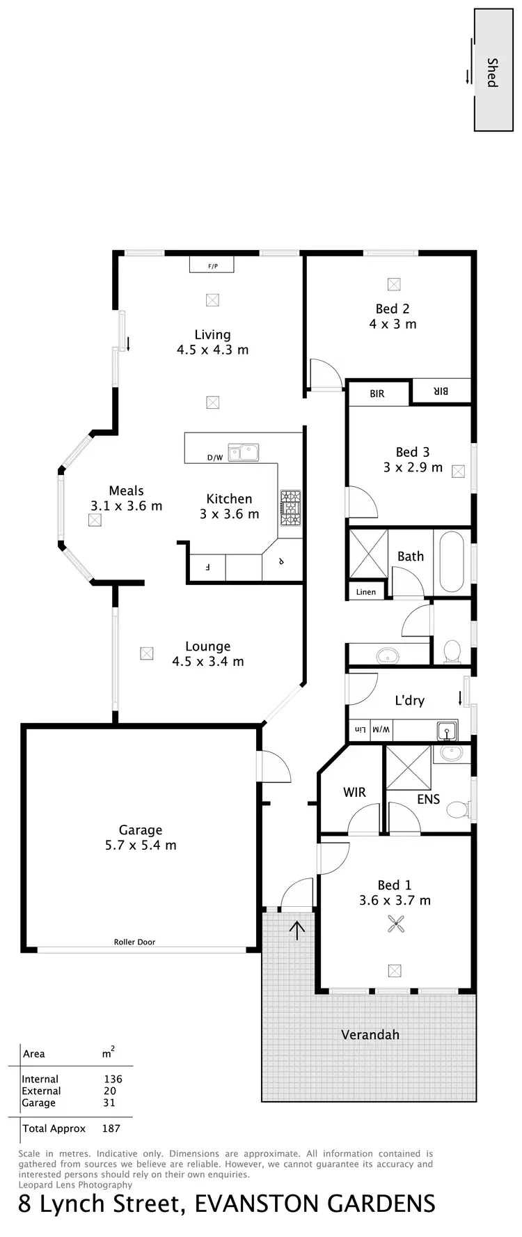 Floorplan of Homely house listing, 8 Lynch Street, Evanston Gardens SA 5116