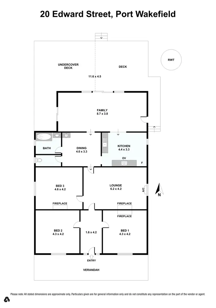 Floorplan of Homely house listing, 20 Edward Street, Port Wakefield SA 5550
