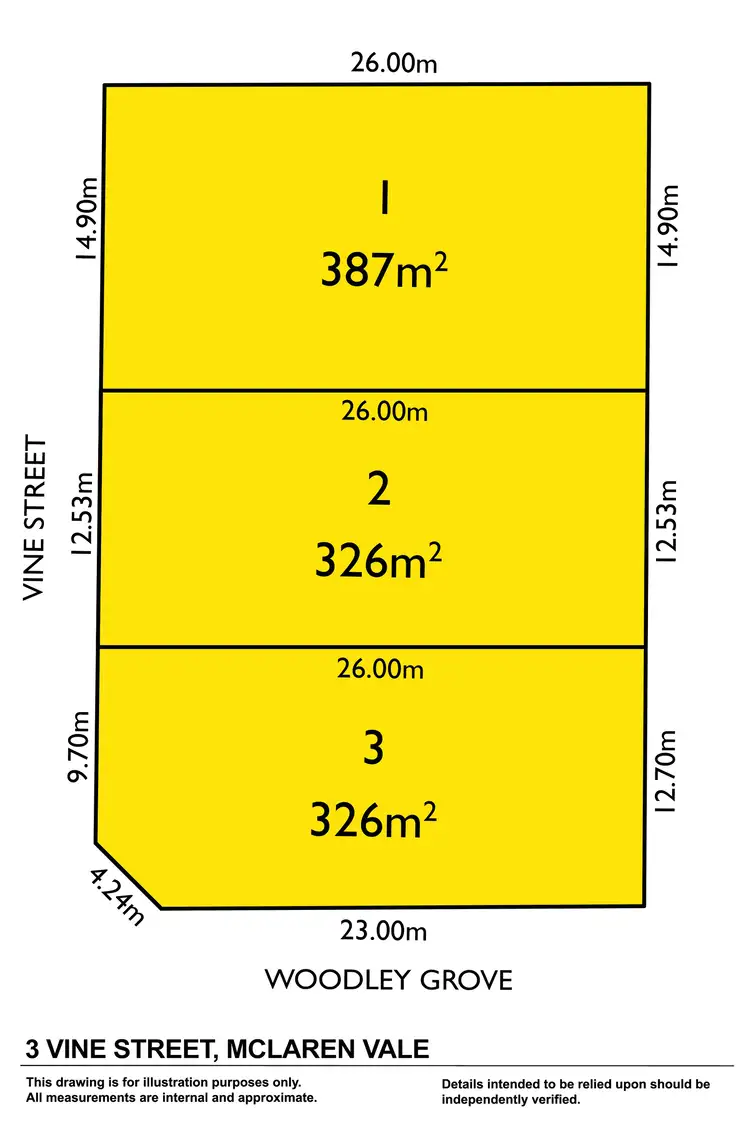 Floorplan of Homely land listing, 3B Vine Street, Mclaren Vale SA 5171