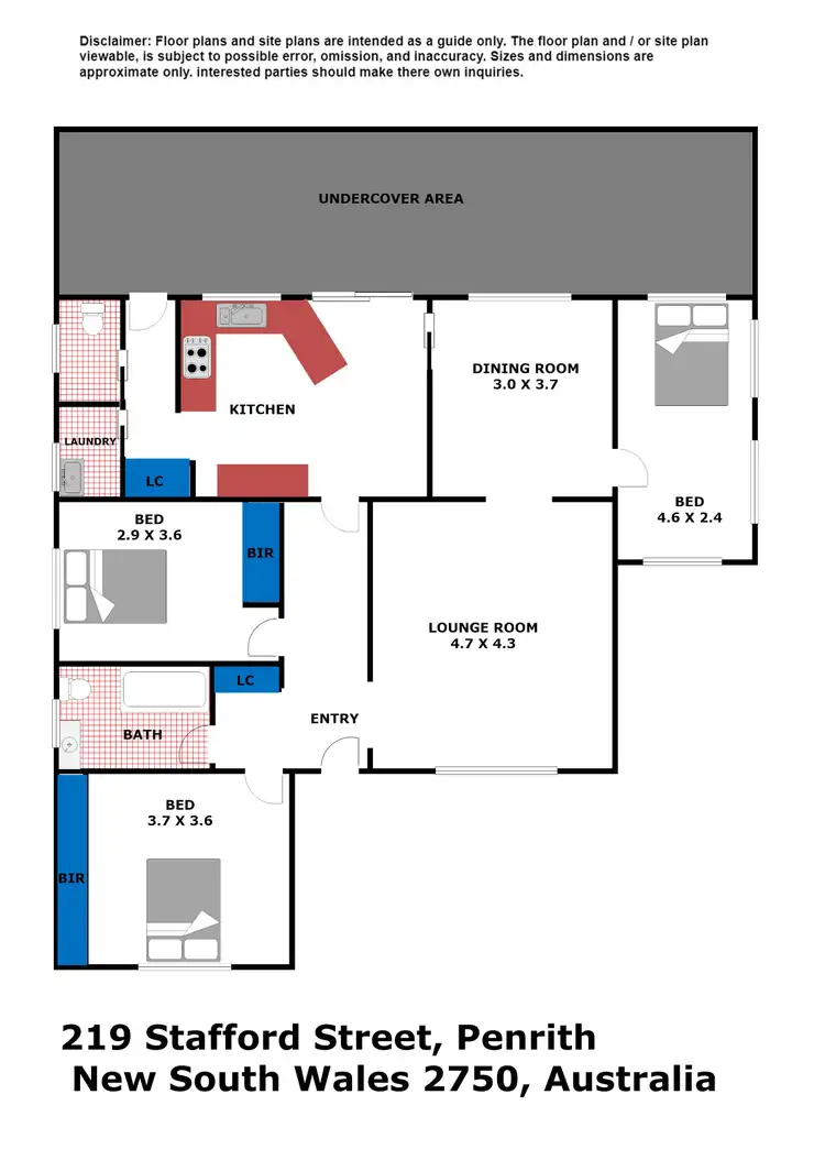Floorplan of Homely house listing, 219 Stafford Street, Penrith NSW 2750