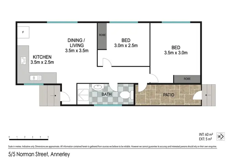 Floorplan of Homely unit listing, 5/5 Norman Street, Annerley QLD 4103