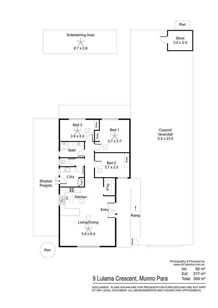 Floorplan of Homely house listing, 9 Lulama Crescent, Munno Para SA 5115