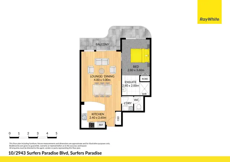 Floorplan of Homely unit listing, 10/2943 Surfers Paradise Boulevard, Surfers Paradise QLD 4217