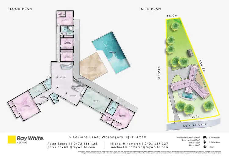 Floorplan of Homely house listing, 5 Leisure Lane, Worongary QLD 4213