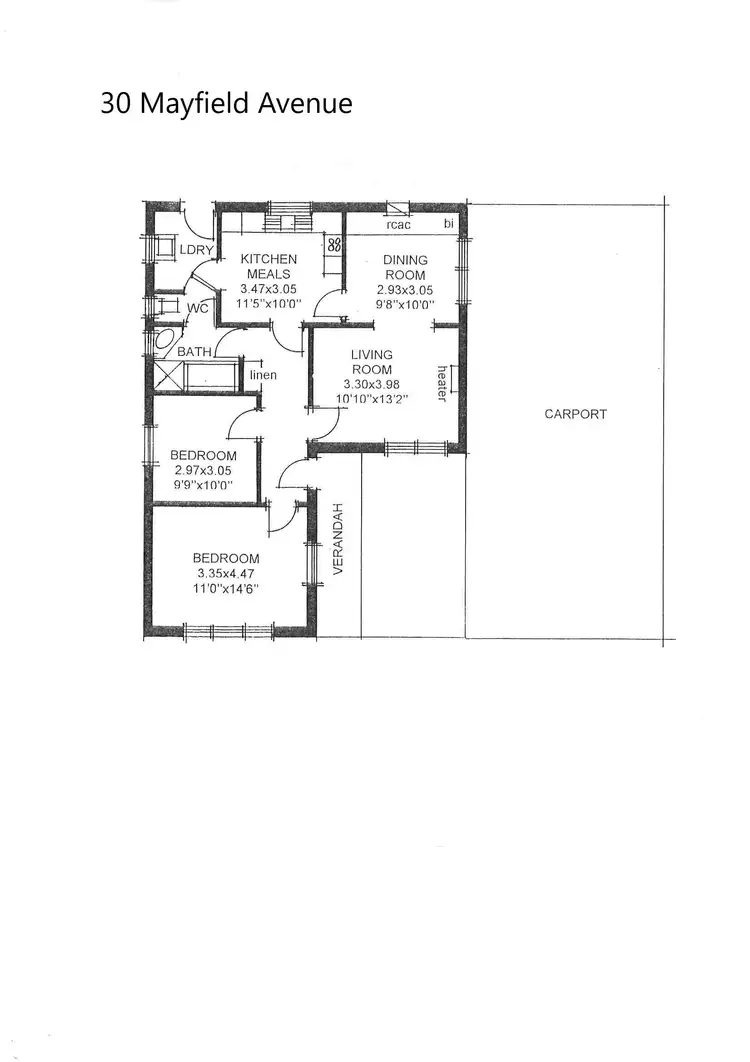 Floorplan of Homely house listing, 30 & 32 Mayfield Avenue, Hectorville SA 5073