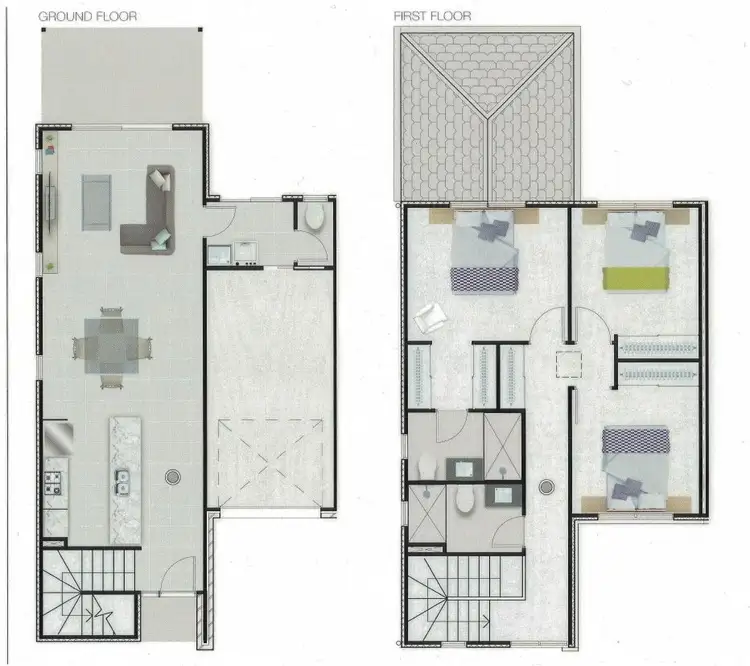 Floorplan of Homely townhouse listing, 55/8 Whitehorse Road, Dakabin QLD 4503