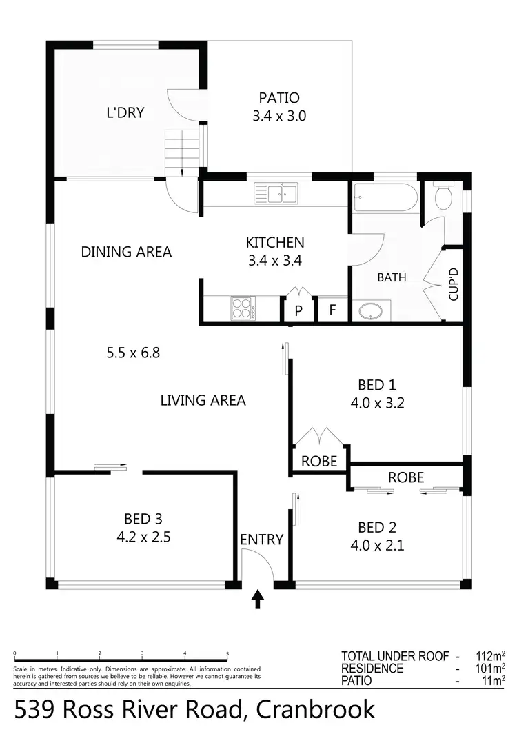 Floorplan of Homely house listing, 539 Ross River Road, Cranbrook QLD 4814