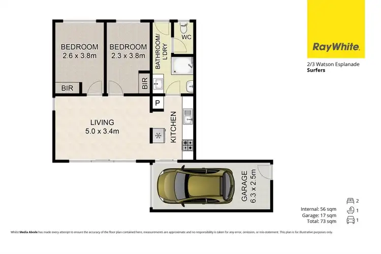 Floorplan of Homely unit listing, 2/3 Watson Esplanade, Surfers Paradise QLD 4217