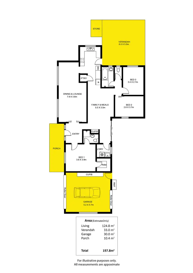Floorplan of Homely house listing, 1 Montana Drive, Novar Gardens SA 5040
