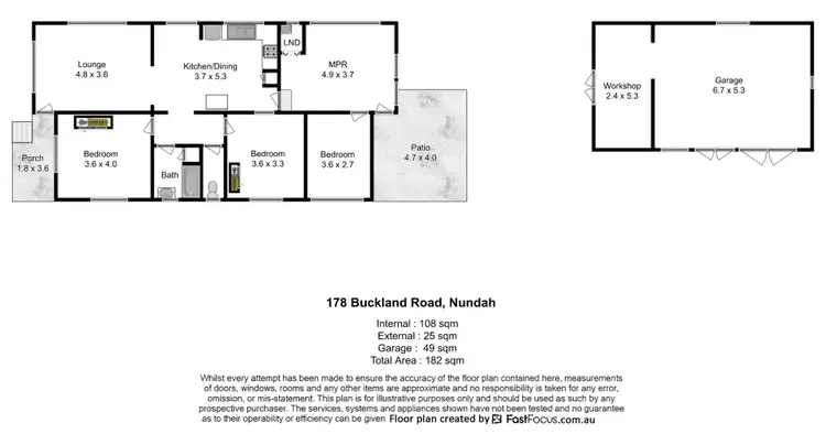 Floorplan of Homely house listing, 178 Buckland Road, Nundah QLD 4012