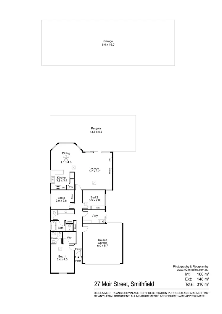 Floorplan of Homely house listing, 27 Moir Street, Smithfield SA 5114