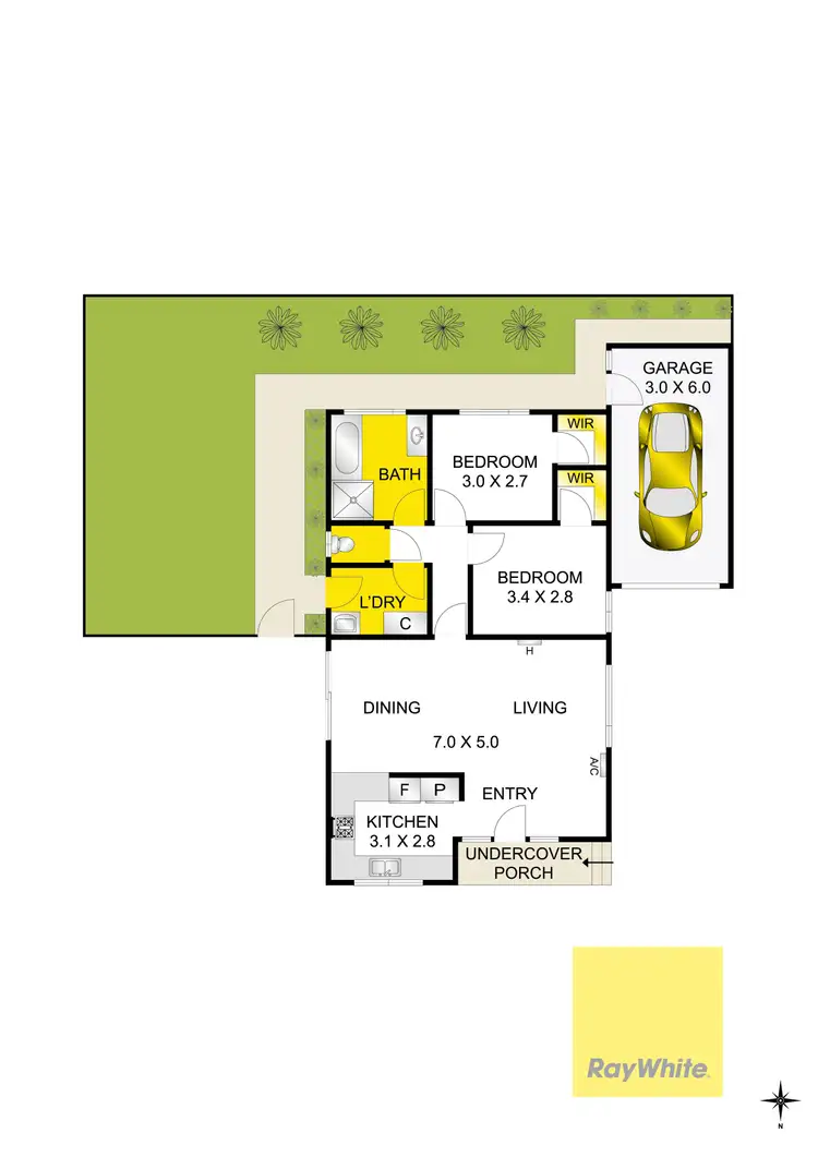 Floorplan of Homely unit listing, 6/107 Torquay Road, Grovedale VIC 3216