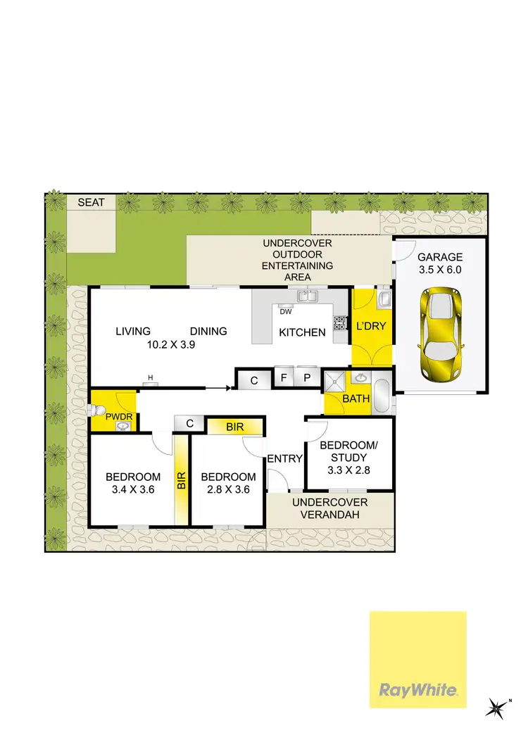 Floorplan of Homely unit listing, 3/330 High Street, Belmont VIC 3216