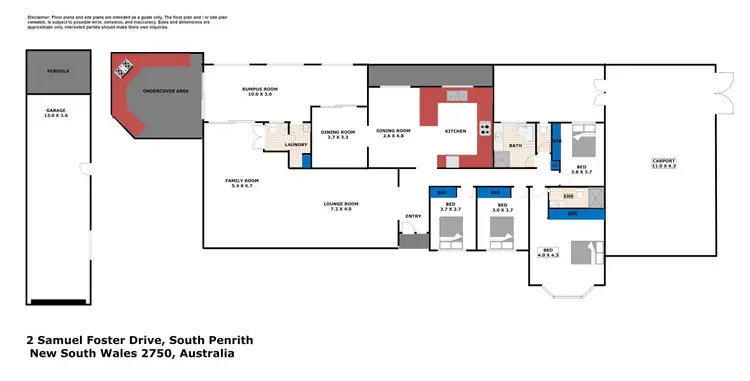 Floorplan of Homely house listing, 2 Samuel Foster Drive, South Penrith NSW 2750