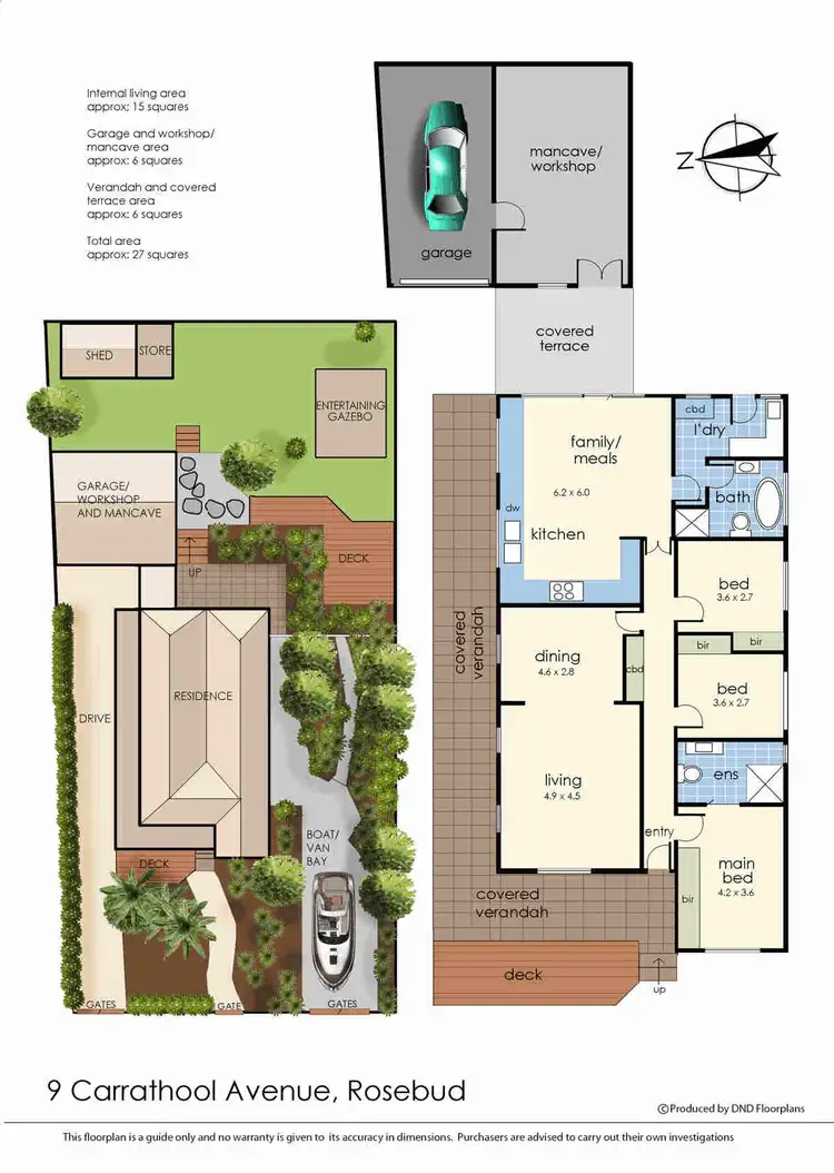 Floorplan of Homely house listing, 9 Carrathool Avenue, Rosebud VIC 3939