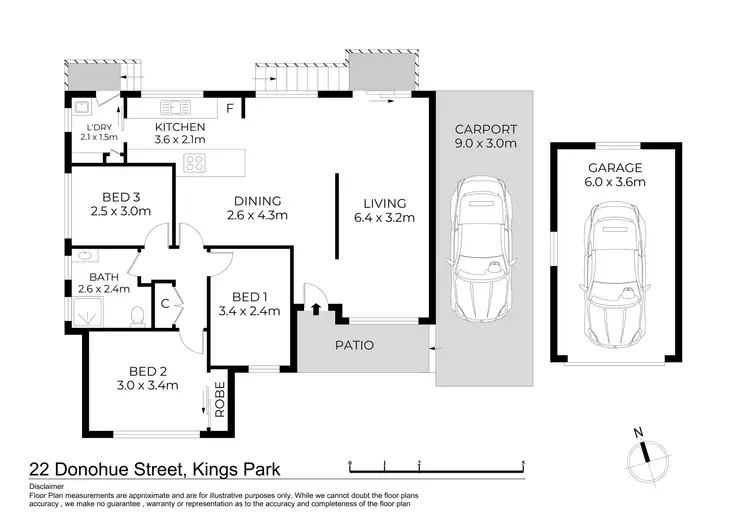 Floorplan of Homely house listing, 22 Donohue Street, Kings Park NSW 2148