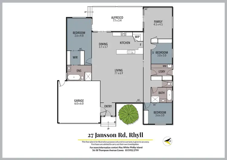 Floorplan of Homely house listing, 27 Jansson Road, Rhyll VIC 3923