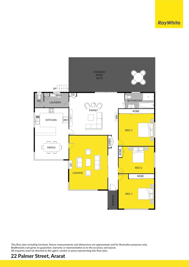 Floorplan of Homely house listing, 22 Palmer Street, Ararat VIC 3377