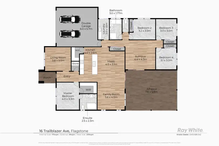 Floorplan of Homely house listing, 16 TRAILBLAZER Drive, Flagstone QLD 4280