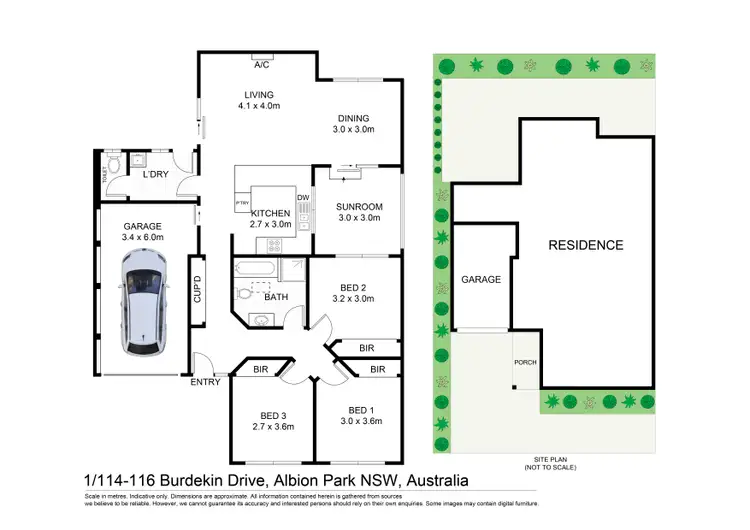 Floorplan of Homely villa listing, 1/114-116 Burdekin Drive, Albion Park NSW 2527