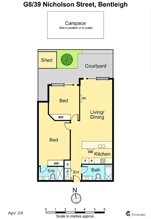 Floorplan of Homely apartment listing, G08/39 Nicholson Street, Bentleigh VIC 3204