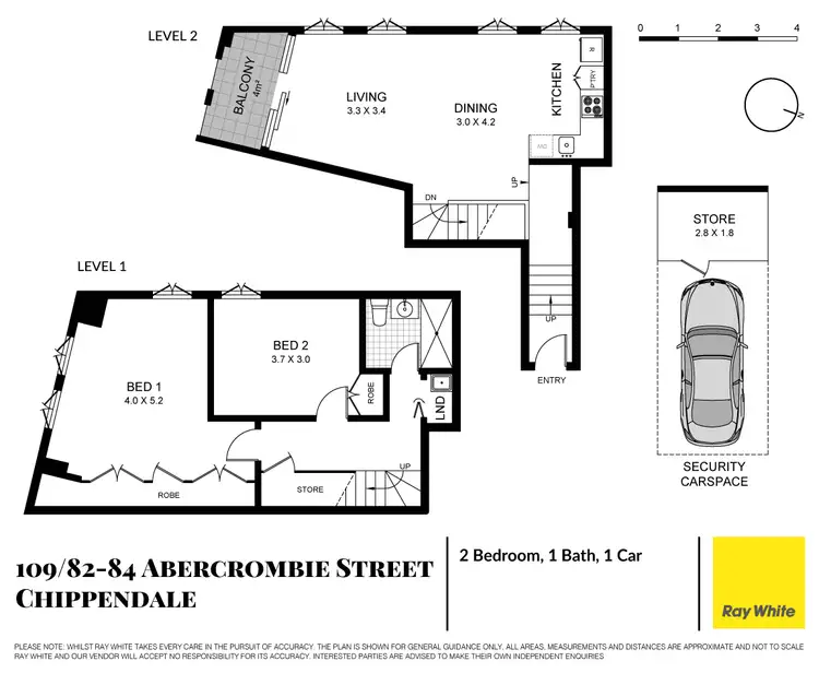Floorplan of Homely apartment listing, 109/82-84 Abercrombie Street, Chippendale NSW 2008