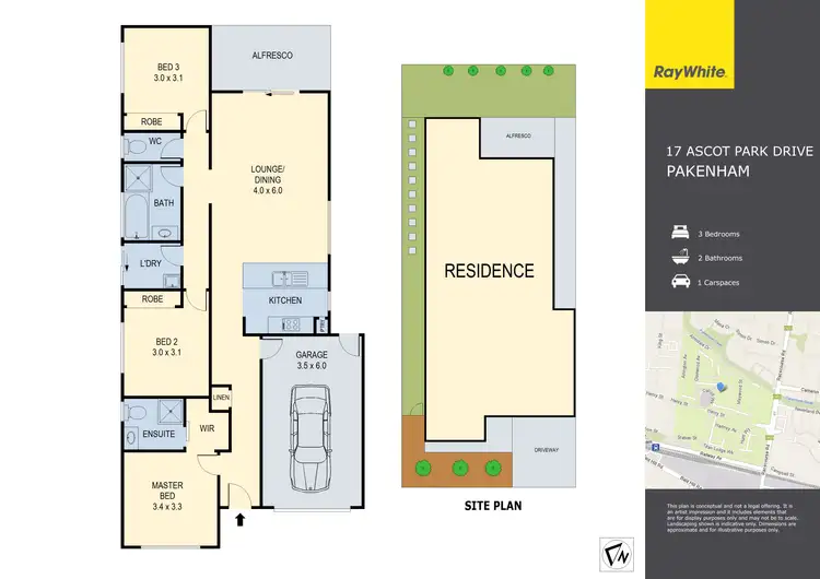 Floorplan of Homely house listing, 17 Ascot Park Drive, Pakenham VIC 3810