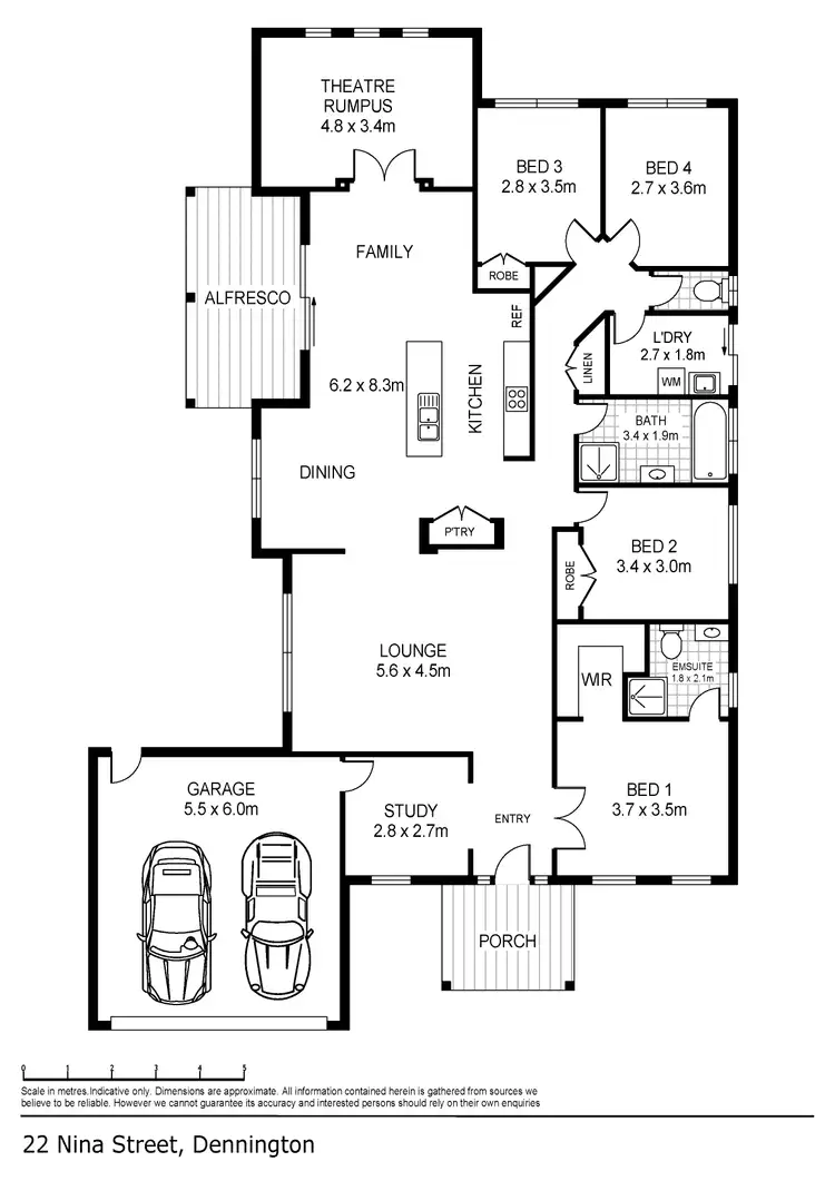 Floorplan of Homely house listing, 22 Nina Street, Warrnambool VIC 3280