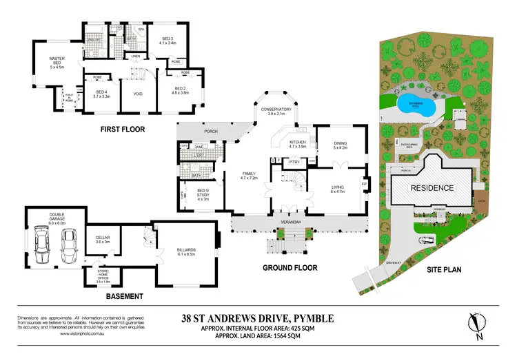 Floorplan of Homely house listing, 38 St Andrews Drive, Pymble NSW 2073