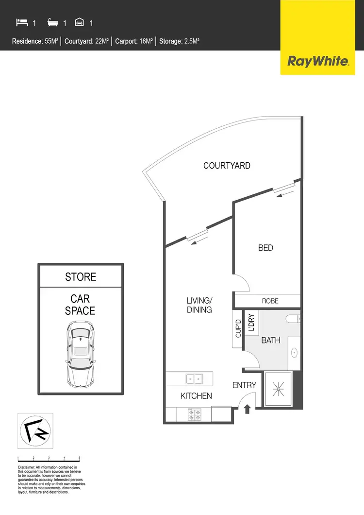Floorplan of Homely apartment listing, 212/1 Mouat Street, Lyneham ACT 2602
