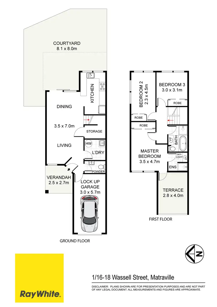 Floorplan of Homely townhouse listing, 1/16-18 Wassell Street, Matraville NSW 2036